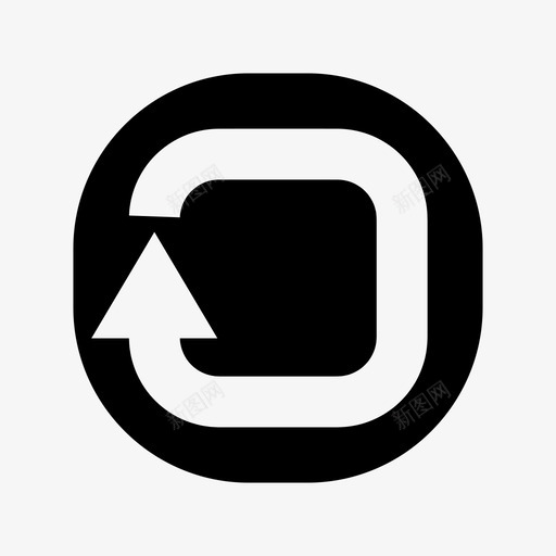 箭头方向重做图标svg_新图网 https://ixintu.com 加载 圆形 形状 方向 箭头 重做 重新