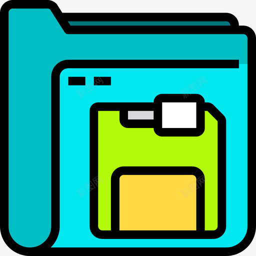 磁盘数据管理器线性颜色图标svg_新图网 https://ixintu.com 数据 数据管理 磁盘 管理器 线性 颜色