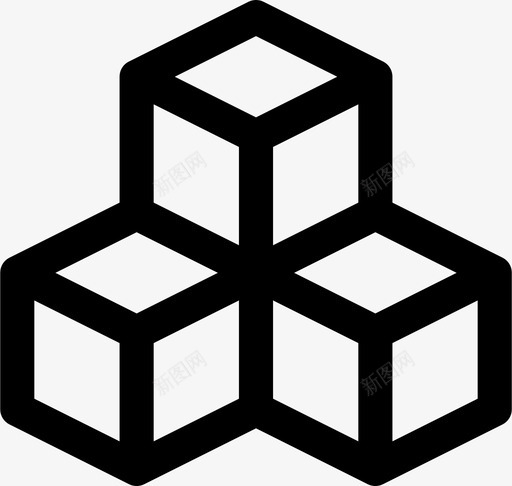 存储箱子角落图标svg_新图网 https://ixintu.com 元件 包装 可视化 堆 存储 箱子 角落