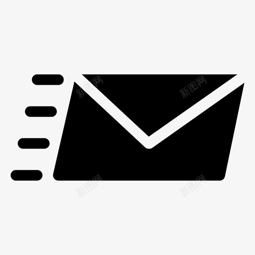 发短信来信邮寄图标svg_新图网 https://ixintu.com 商务 扎实 来信 短信 管理 邮寄
