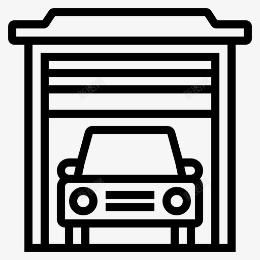 车辆车间车库图标svg_新图网 https://ixintu.com 车库 车辆 车间