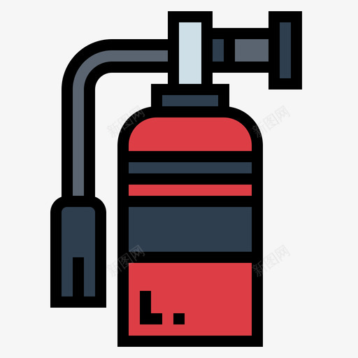 灭火器摩托车7线型颜色图标svg_新图网 https://ixintu.com 摩托车 灭火器 线型 颜色