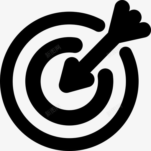 目标准确度箭图标svg_新图网 https://ixintu.com 准确度 商务和管理 射击 点 目标 箭
