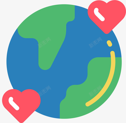 世界嬉皮士是4Flat图标svg_新图网 https://ixintu.com Flat 世界 嬉皮士