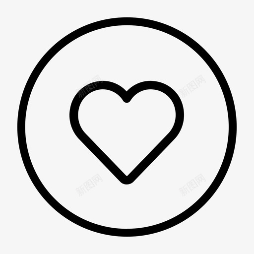 通知列表-喜欢iconsvg_新图网 https://ixintu.com 通知列表-喜欢icon