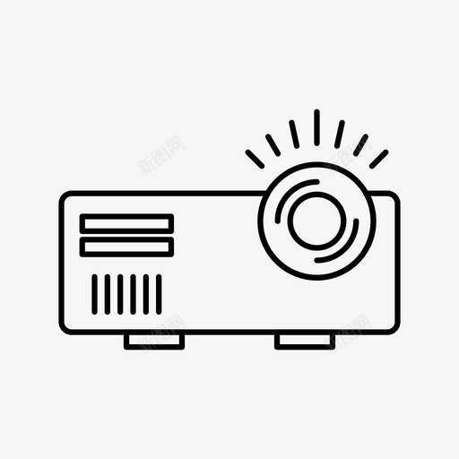 电影制作人剧本播放器图标svg_新图网 https://ixintu.com 制作人 剧本 向量机 投影仪 播放器 电影