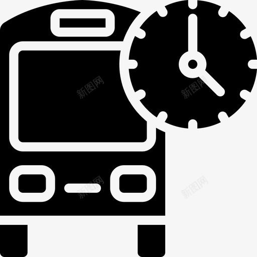 公共汽车时刻表城市规划1填充图标svg_新图网 https://ixintu.com 公共汽车 城市规划 填充 时刻表