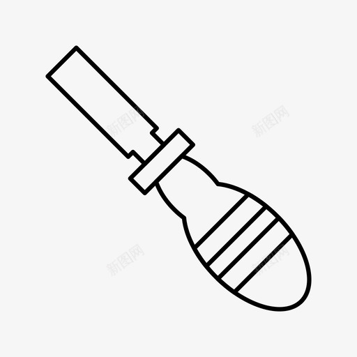 凿子雕刻工具图标svg_新图网 https://ixintu.com 凿子 工具 木材 木雕 雕刻