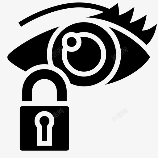 眼睛扫描家庭安全2字形图标svg_新图网 https://ixintu.com 字形 安全 家庭 扫描 眼睛