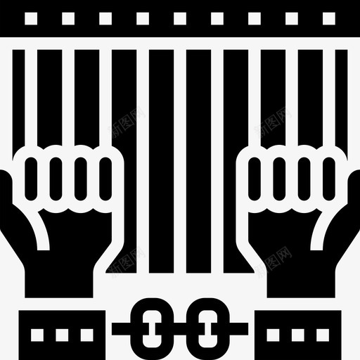 被捕抗议5雕文图标svg_新图网 https://ixintu.com 抗议 被捕 雕文