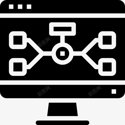 流程图网站和windows界面1填充图标svg_新图网 https://ixintu.com 填充 流程图 网站和windows界面1