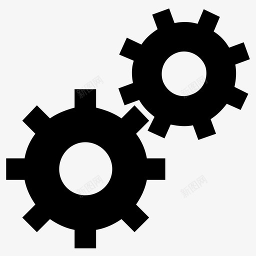 cogs配置编辑图标svg_新图网 https://ixintu.com cogs 工作 系统 编辑 设置 配置