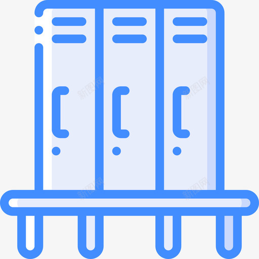 储物柜办公家具1蓝色图标svg_新图网 https://ixintu.com 储物柜 办公家具1 蓝色