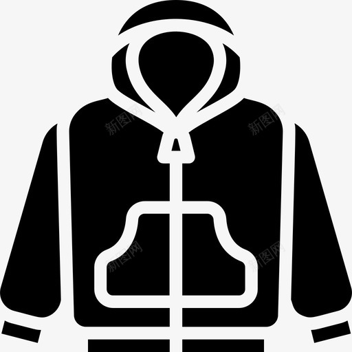 连帽衫时尚与服装2填充图标svg_新图网 https://ixintu.com 填充 时尚 服装 连帽