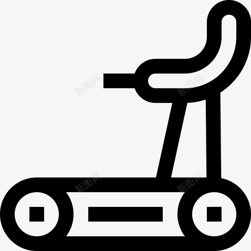跑步机健身81直线型图标svg_新图网 https://ixintu.com 健身 直线 线型 跑步机