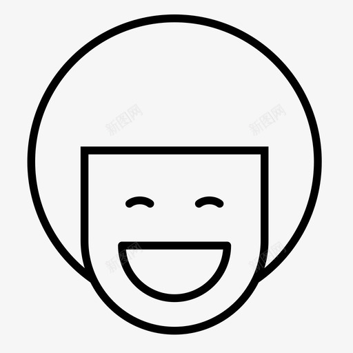 男孩脸头图标svg_新图网 https://ixintu.com 1行 微笑 男孩 睡眠 表情