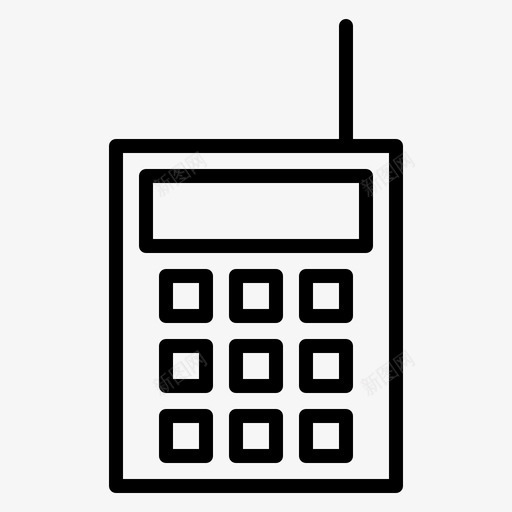 设备硬件收音机图标svg_新图网 https://ixintu.com 对讲机 收音机 硬件 计算机 设备