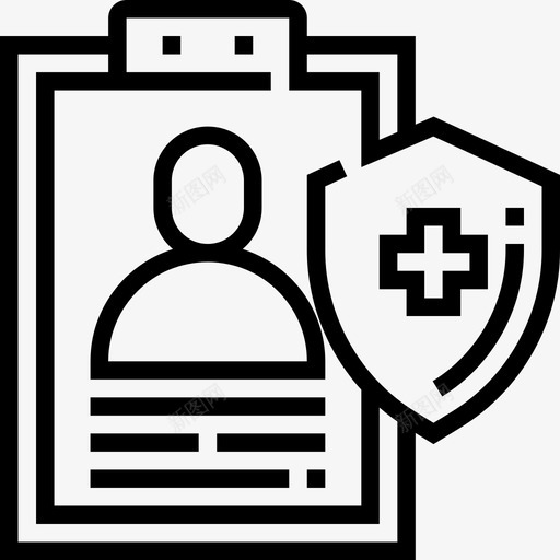 健康保险保险33直系图标svg_新图网 https://ixintu.com 保险33 健康保险 直系