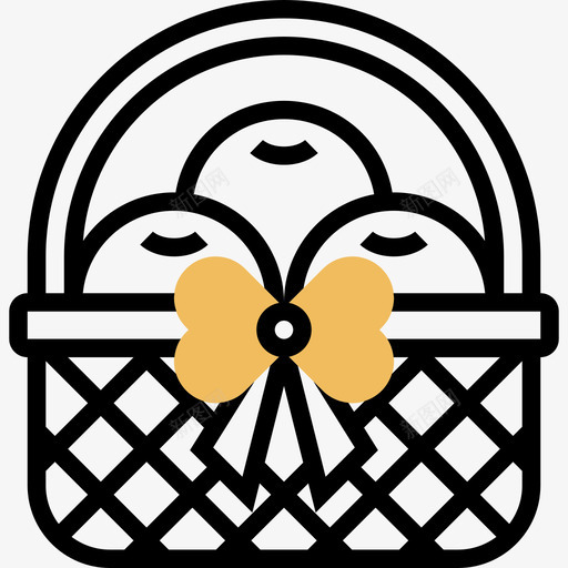 橙色农历25年黄色阴影图标svg_新图网 https://ixintu.com 农历25年 橙色 黄色阴影