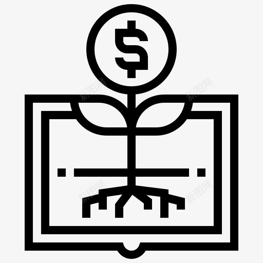 利润fintech34线性图标svg_新图网 https://ixintu.com fintech 利润 线性