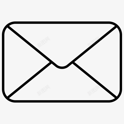 电子邮件通信信封图标svg_新图网 https://ixintu.com 信件 信封 信息 电子邮件 通信