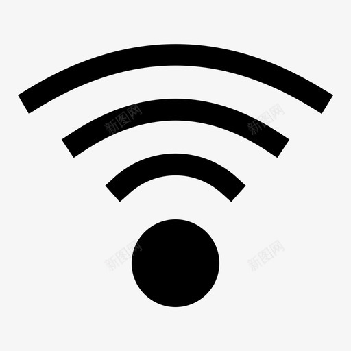 wifi信号接口互联网图标svg_新图网 https://ixintu.com uiglyph wifi 互联网 信号 接口 用户