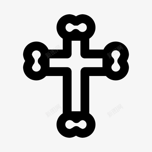 十字架天使天堂图标svg_新图网 https://ixintu.com 万圣节 十字架 圣洁 天使 天堂 纯洁