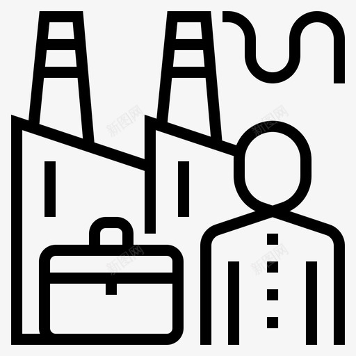 私营部门工厂市场经济图标svg_新图网 https://ixintu.com 业主 工厂 市场经济 私有财产 私营 部门