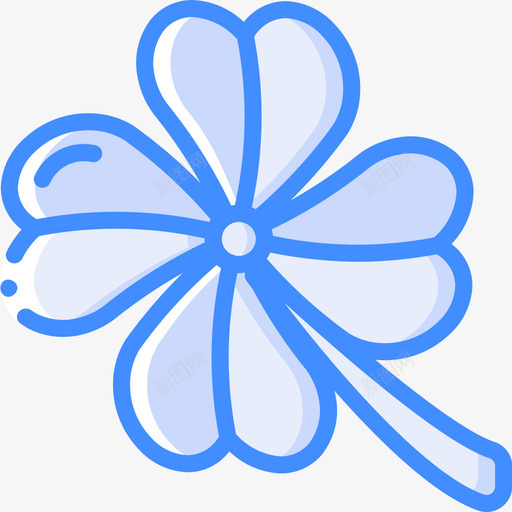 三叶草英国3蓝色图标svg_新图网 https://ixintu.com 三叶草 英国3 蓝色