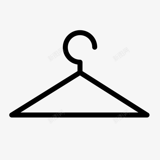 衣架精品店服装图标svg_新图网 https://ixintu.com 时尚系列 服装 精品店 衣架