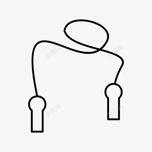 跳绳跳跃图标svg_新图网 https://ixintu.com 跳绳 跳跃