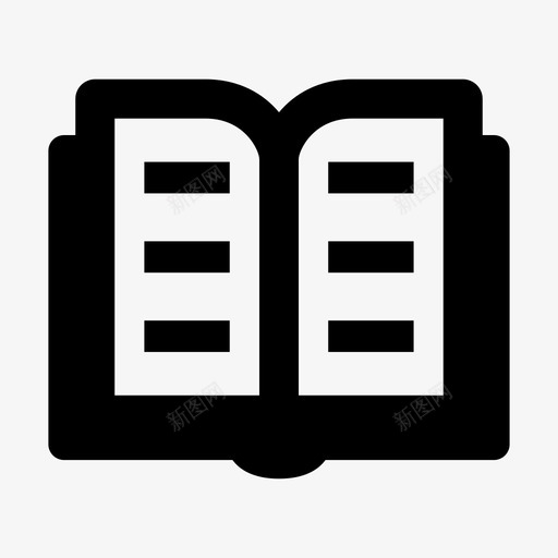 开卷教育图书馆图标svg_新图网 https://ixintu.com 图书馆 开卷 教育 返校 阅读