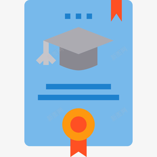 证书学历214公寓图标svg_新图网 https://ixintu.com 公寓 学历 证书