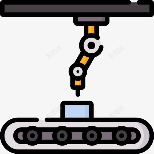 升降机人工智能72线性颜色图标svg_新图网 https://ixintu.com 人工智能 升降机 线性 颜色