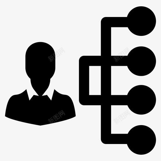 团队组织管理图标svg_新图网 https://ixintu.com 团队 管理 组织