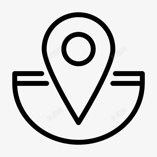 路线距离gps图标svg_新图网 https://ixintu.com gps 位置 地点 线路位置图标 距离 路线