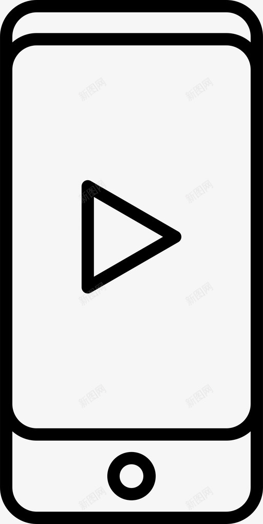 移动播放音频视频图标svg_新图网 https://ixintu.com 播放 移动 绘图 观看 视频 选项 音频