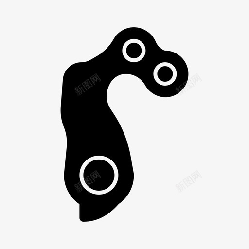 卸粮器吊架自行车部件图标svg_新图网 https://ixintu.com 卸粮器吊架 自行车 自行车零件字形 部件 零件