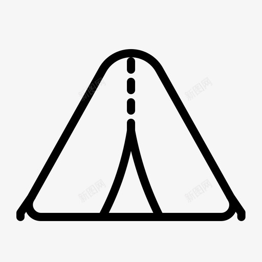 野营森林远足图标svg_新图网 https://ixintu.com 帐篷 旅行 森林 远足 野营