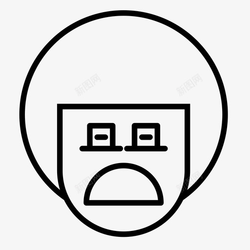 男孩表情脸图标svg_新图网 https://ixintu.com 头 悲伤 男孩 男孩表情1行 脸 表情