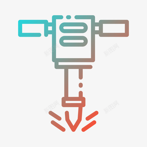 手提钻劳动节2坡度图标svg_新图网 https://ixintu.com 劳动节 坡度 手提
