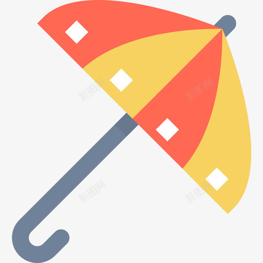 雨伞天气和季节1平坦图标svg_新图网 https://ixintu.com 天气 季节 平坦 气和 雨伞