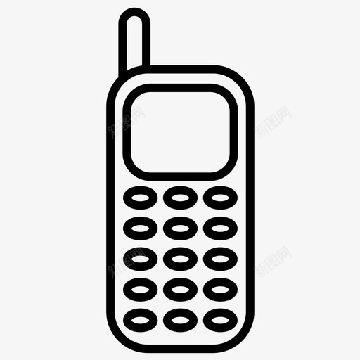 手机电子产品加粗线集187图标svg_新图网 https://ixintu.com 加粗 手机 电子产品 粗线