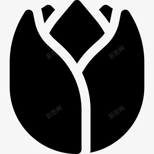 郁金香花10朵填充图标svg_新图网 https://ixintu.com 填充 花10朵 郁金香