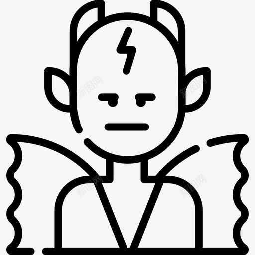 魔鬼万圣节服装4直系图标svg_新图网 https://ixintu.com 万圣节 服装 直系 魔鬼