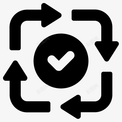 处理批准等待图标svg_新图网 https://ixintu.com 处理 完成 待定 批准 等待