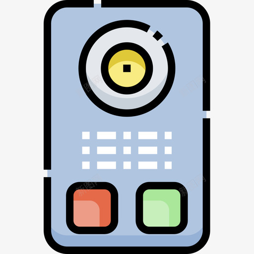摄像头smarthome12线性颜色图标svg_新图网 https://ixintu.com smarthome 摄像头 线性 颜色