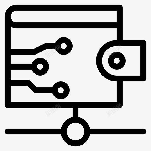 云钱钱包图标svg_新图网 https://ixintu.com 云 商业和金融 钱 钱包