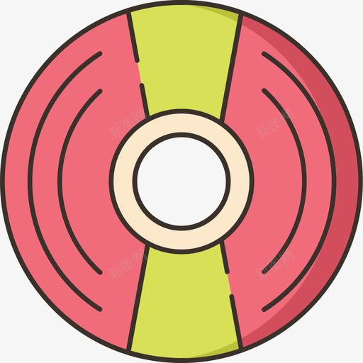 Cd媒体传播线性彩色图标svg_新图网 https://ixintu.com Cd 媒体传播 线性彩色