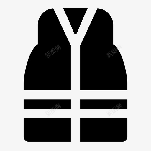安全背心建筑工人图标svg_新图网 https://ixintu.com 坚实 安全 工人 建筑 建筑工 背心